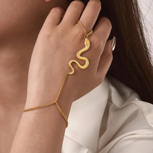 Gold_Snake_Hand_Chain_For_Women